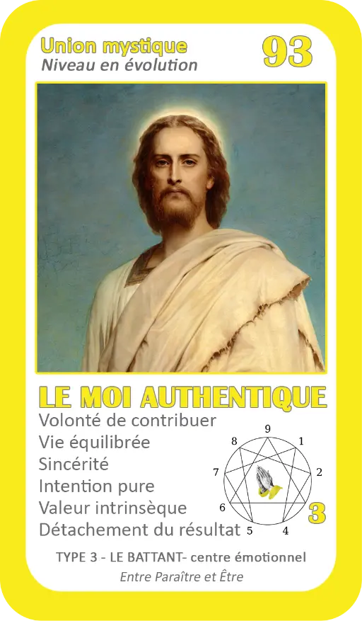 L'Oracle de l'ennéagramme mystique : carte 93 Le Moi Authentique L'Oracle de l'ennéagramme mystique : carte 93 Le Moi Authentique