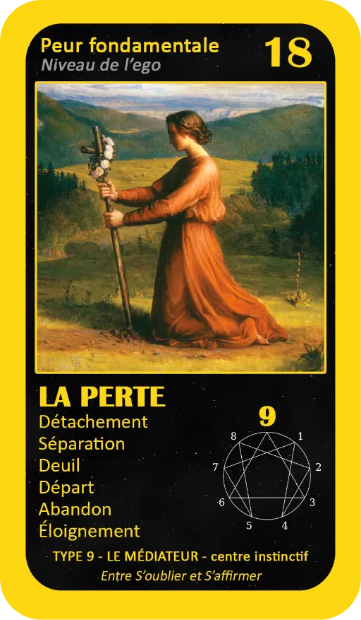 L'Oracle de l'ennéagramme : carte 18 La Perte L'Oracle de l'ennéagramme : carte 18 La Perte