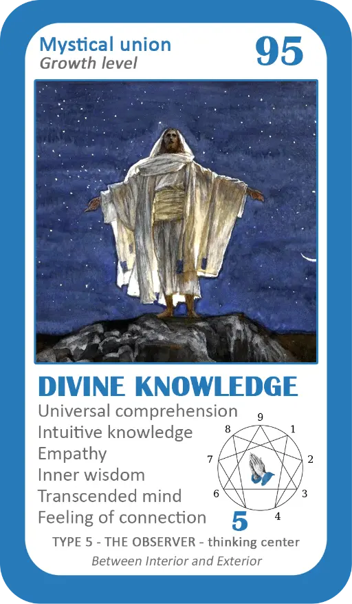 The Mystical Enneagram Oracle: Card 95 Divine Knowledge The Mystical Enneagram Oracle: Card 95 Divine Knowledge