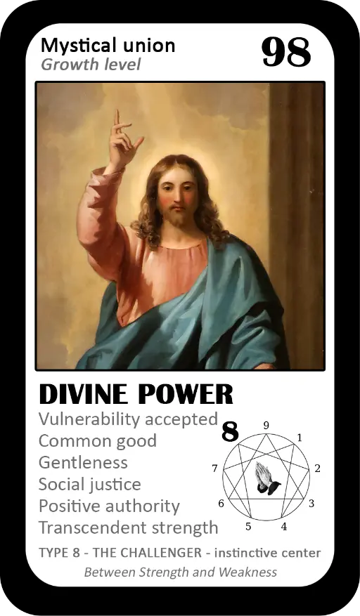 The Mystical Enneagram Oracle: Card 98 Divine Power The Mystical Enneagram Oracle: Card 98 Divine Power