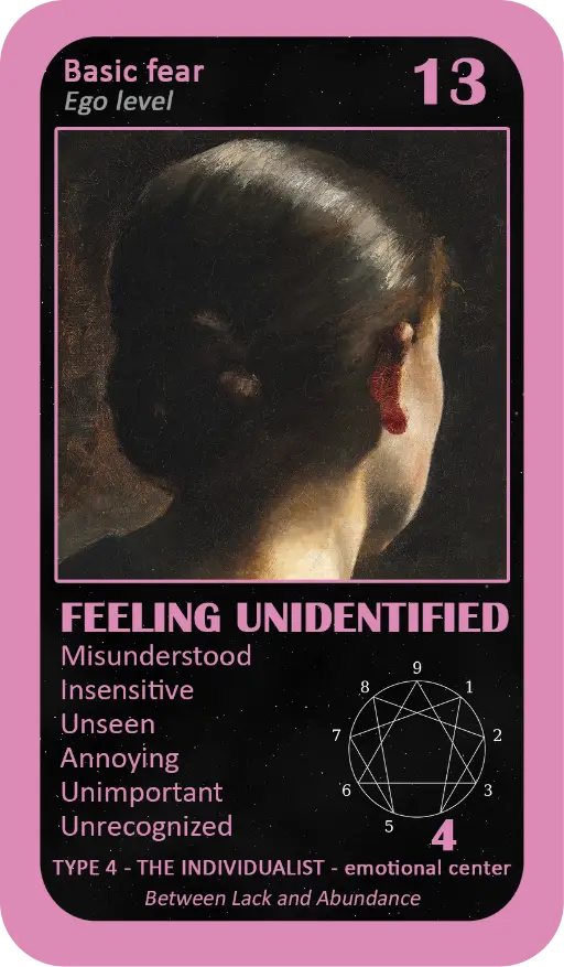 The Enneagram Oracle: Card 13 Feeling Unidentified The Enneagram Oracle: Card 13 Feeling Unidentified