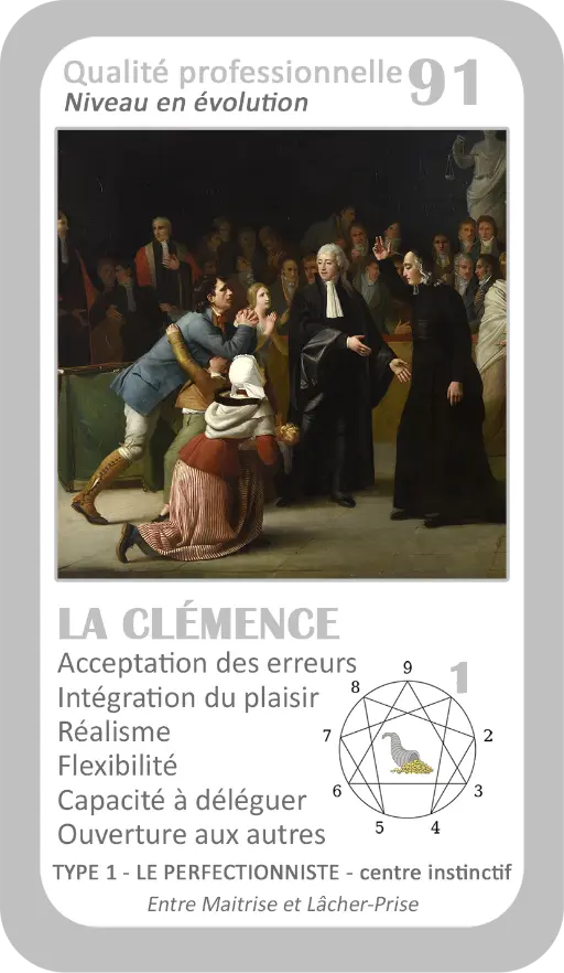 L'Oracle de l'ennéagramme professionnel : carte 91 La Clémence L'Oracle de l'ennéagramme professionnel : carte 91 La Clémence