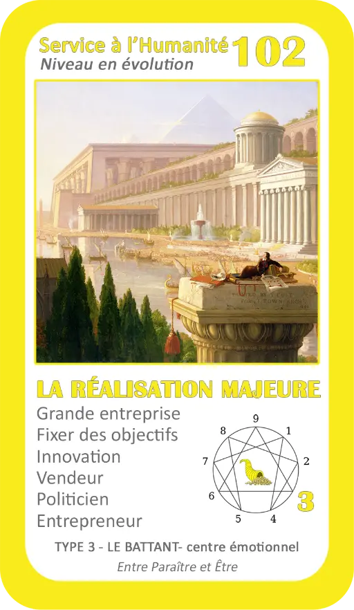 L'Oracle de l'ennéagramme professionnel : carte 102 La Réalisation Majeure L'Oracle de l'ennéagramme professionnel : carte 102 La Réalisation Majeure