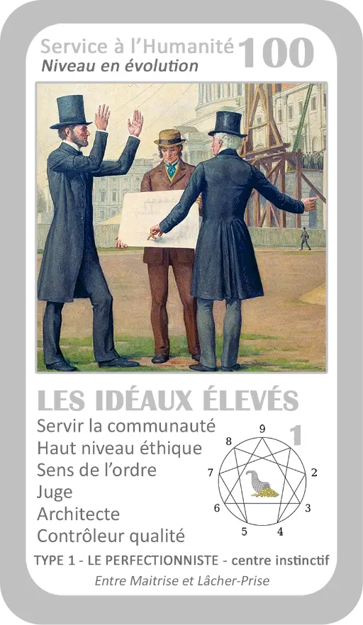 L'Oracle de l'ennéagramme professionnel : carte 100 Les Idéaux Élevés L'Oracle de l'ennéagramme professionnel : carte 100 Les Idéaux Élevés