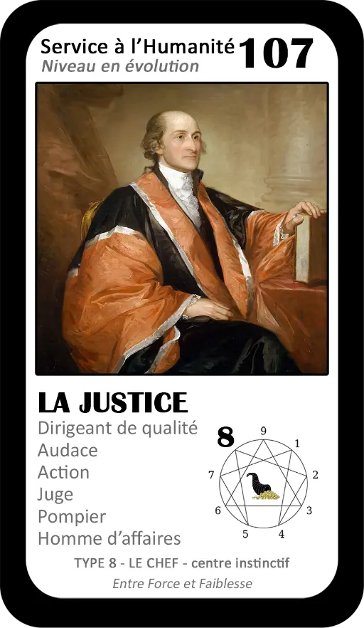 L'Oracle de l'ennéagramme professionnel : carte 107 La Justice L'Oracle de l'ennéagramme professionnel : carte 107 La Justice
