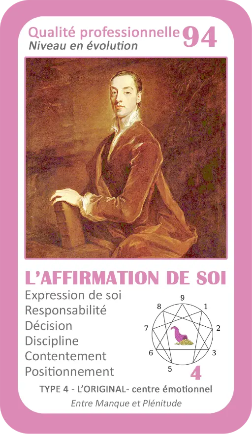 L'Oracle de l'ennéagramme professionnel : carte 94 L'Affirmation de Soi L'Oracle de l'ennéagramme professionnel : carte 94 L'Affirmation de Soi