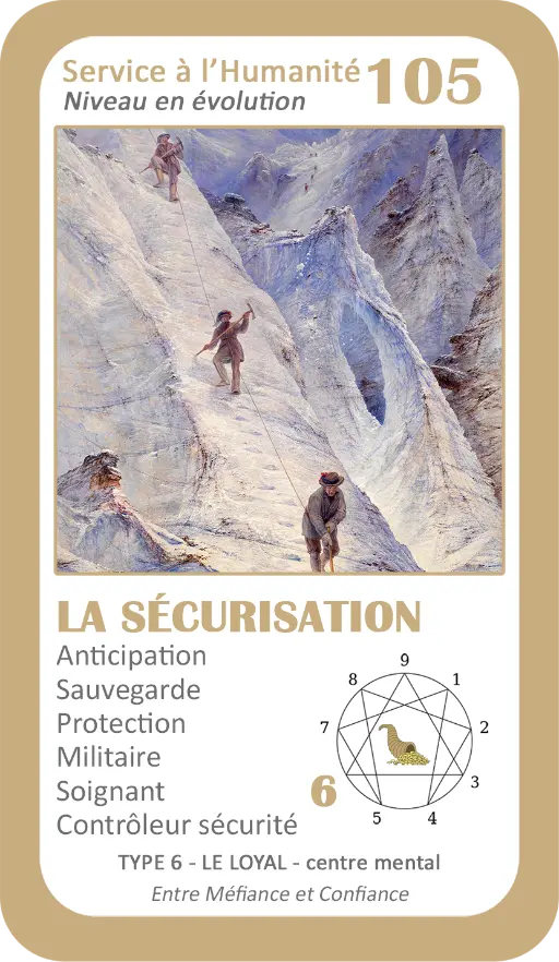 L'Oracle de l'ennéagramme professionnel : carte 105 La Sécurisation L'Oracle de l'ennéagramme professionnel : carte 105 La Sécurisation