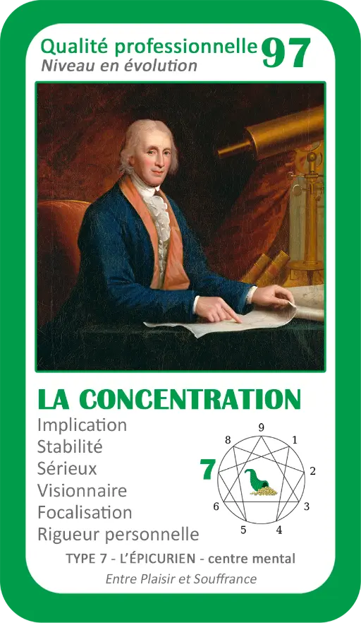 L'Oracle de l'ennéagramme professionnel : carte 97 La Concentration L'Oracle de l'ennéagramme professionnel : carte 97 La Concentration