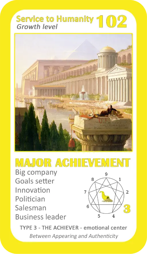 The Wealth Enneagram Oracle: Card 102 Major Achievement The Wealth Enneagram Oracle: Card 102 Major Achievement