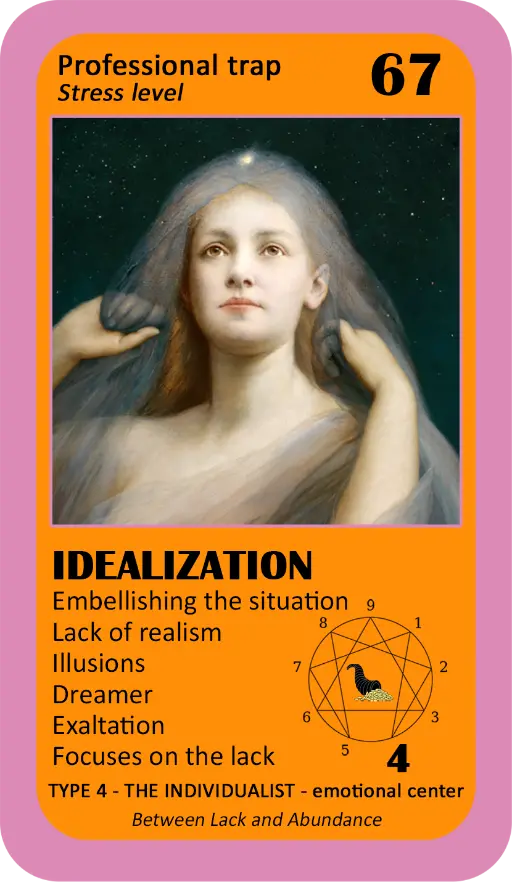 The Wealth Enneagram Oracle: Card 67 Idealization The Wealth Enneagram Oracle: Card 67 Idealization