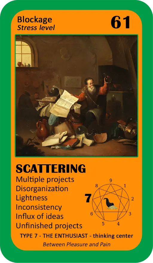 The Wealth Enneagram Oracle: Card 61 Scattering The Wealth Enneagram Oracle: Card 61 Scattering