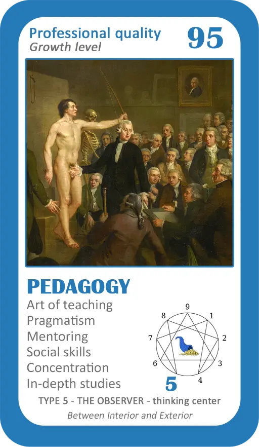 The Wealth Enneagram Oracle: Card 95 Pedagogy The Wealth Enneagram Oracle: Card 95 Pedagogy