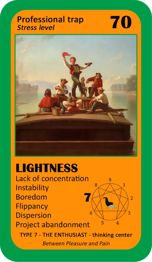 The Wealth Enneagram Oracle: Card 70 Lighteness The Wealth Enneagram Oracle: Card 70 Lighteness