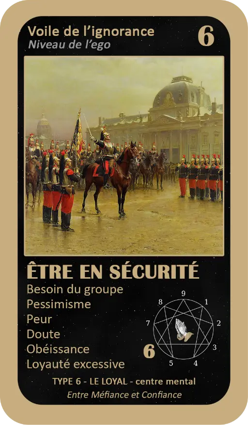 L'Oracle de l'ennéagramme mystique : carte 6 Être en Sécurité L'Oracle de l'ennéagramme mystique : carte 6 Être en Sécurité