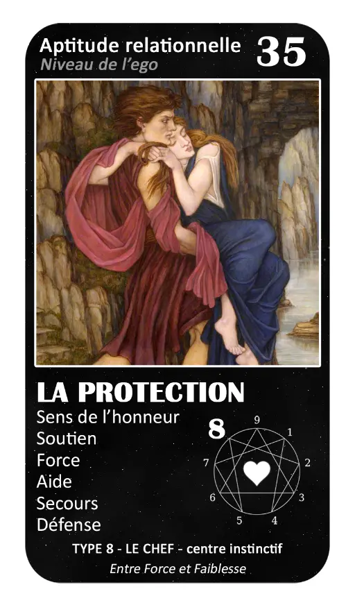 L'Oracle de l'ennéagramme sentimental : carte 35 La Protection L'Oracle de l'ennéagramme sentimental : carte 35 La Protection