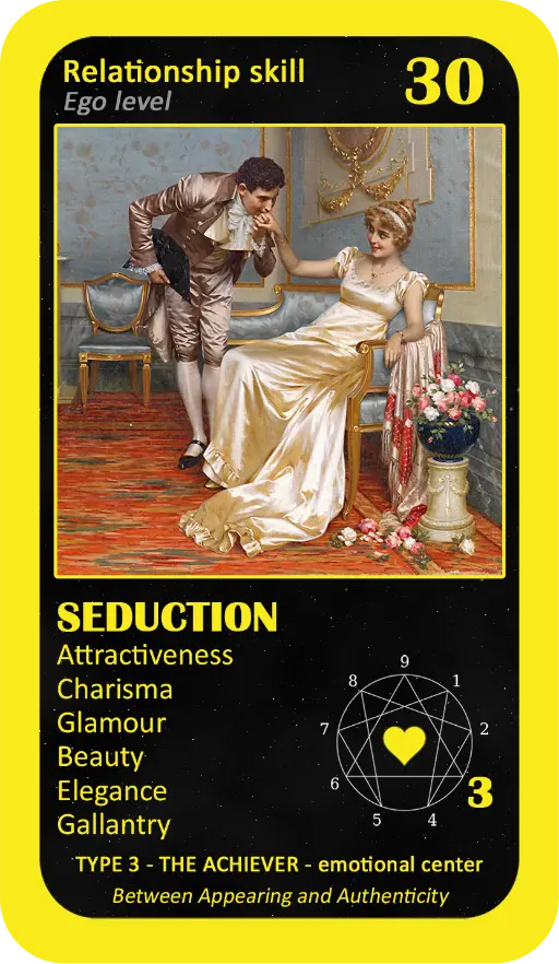 The Love Enneagram Oracle: card 30 Seduction The Love Enneagram Oracle: card 30 Seduction