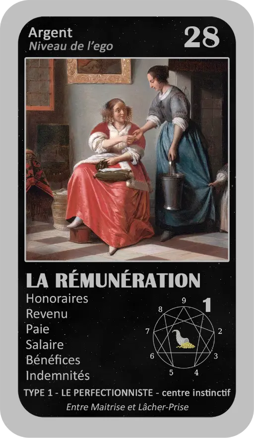 L'Oracle de l'ennéagramme professionnel : carte 28 La Rémunération L'Oracle de l'ennéagramme professionnel : carte 28 La Rémunération