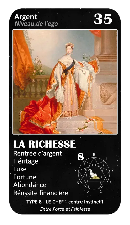 L'Oracle de l'ennéagramme professionnel : carte 35 La Richesse L'Oracle de l'ennéagramme professionnel : carte 35 La Richesse