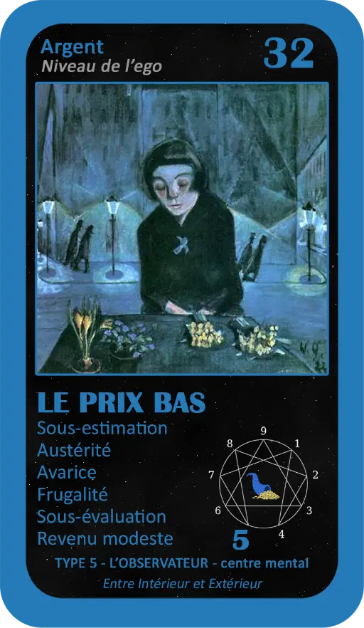 L'Oracle de l'ennéagramme professionnel : carte 32 Le Prix Bas L'Oracle de l'ennéagramme professionnel : carte 32 Le Prix Bas