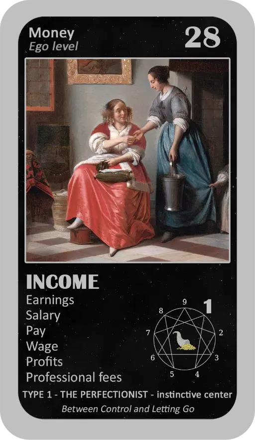 The Wealth Enneagram Oracle: Card 28 Income The Wealth Enneagram Oracle: Card 28 Income