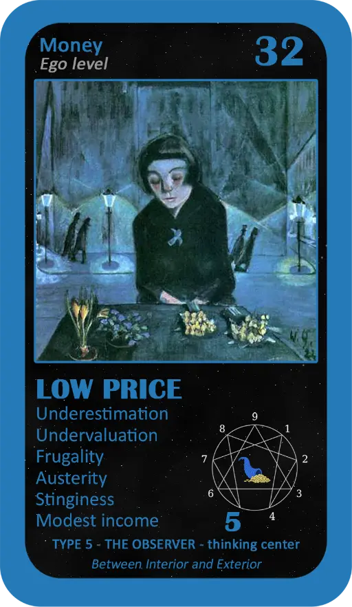 The Wealth Enneagram Oracle: Card 32 Low Price The Wealth Enneagram Oracle: Card 32 Low Price
