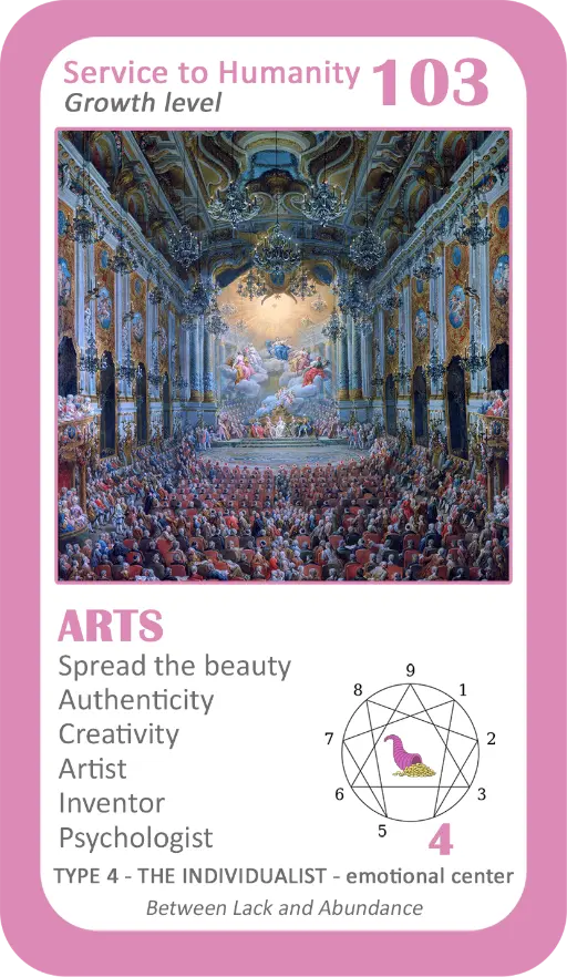 The Wealth Enneagram Oracle: Card 103 Arts The Wealth Enneagram Oracle: Card 103 Arts