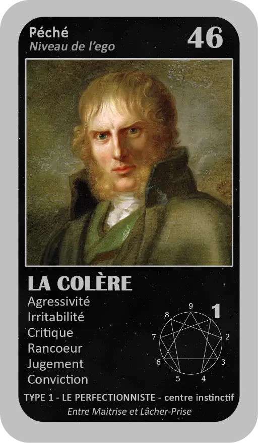 L'Oracle de l'ennéagramme : carte 46 La Colère L'Oracle de l'ennéagramme : carte 46 La Colère
