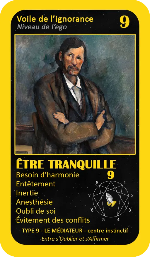 L'Oracle de l'ennéagramme mystique : carte 9 Être Tranquille