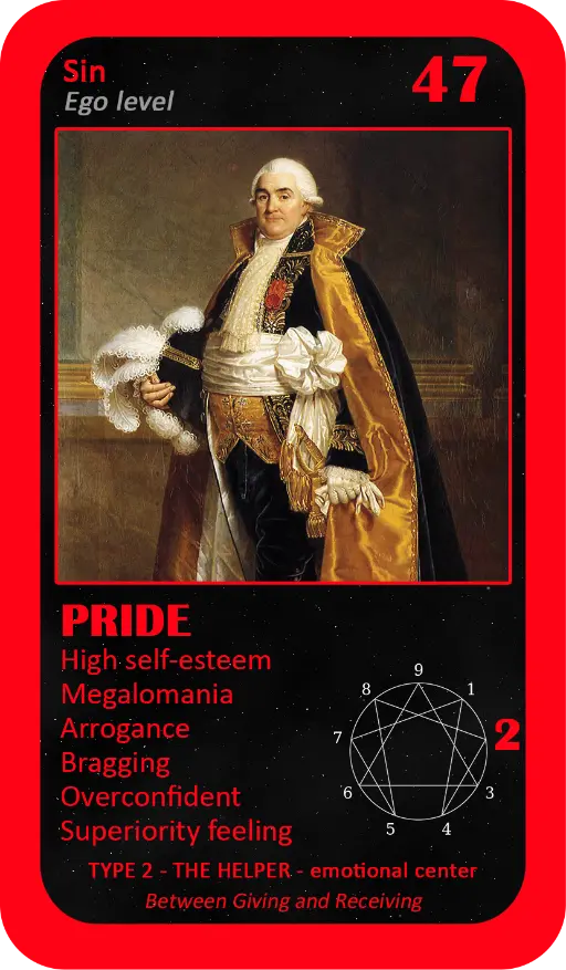 The Enneagram Oracle: card 47 Pride
