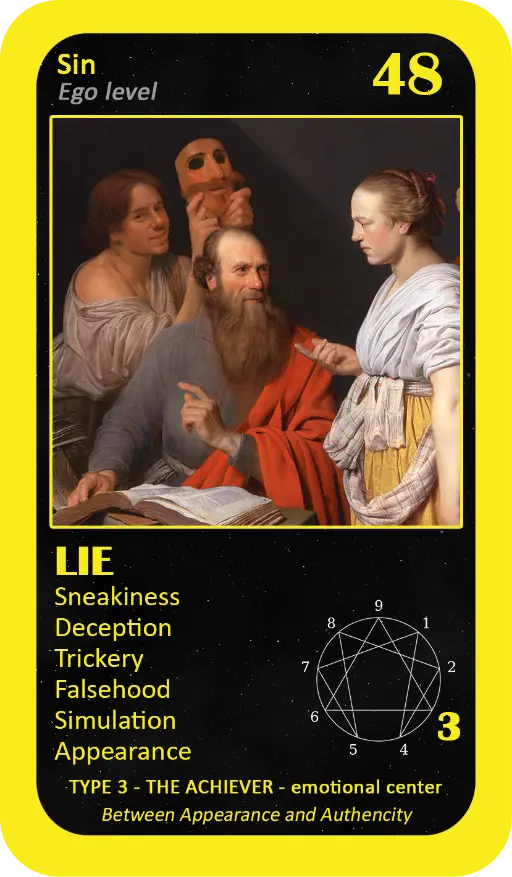 The Enneagram Oracle: card 48 Lie