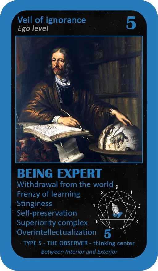 The Mystical Enneagram Oracle: card 5 Being Expert The Mystical Enneagram Oracle: card 5 Being Expert