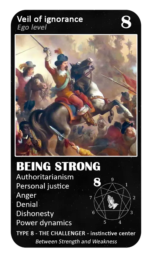 The Mystical Enneagram Oracle: card 8 Being Strong The Mystical Enneagram Oracle: card 8 Being Strong