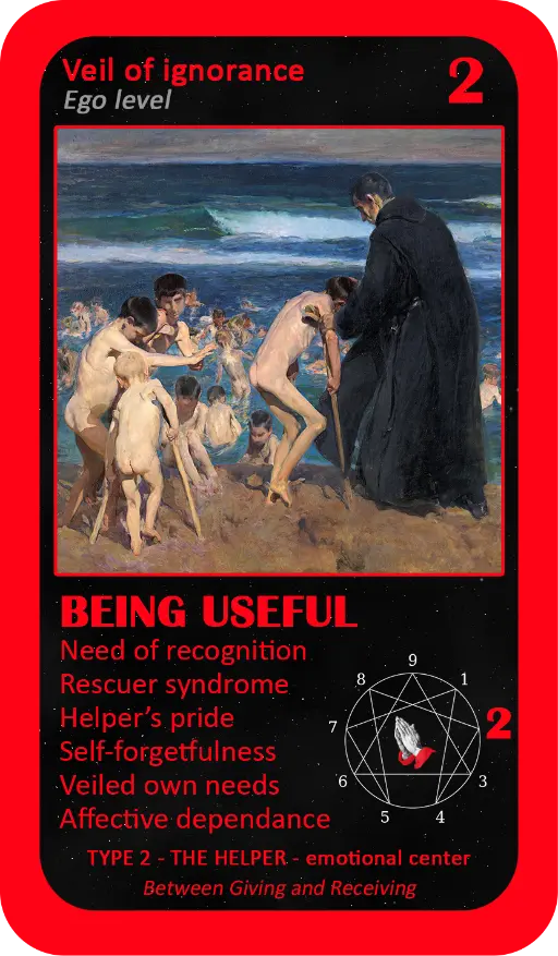 The Mystical Enneagram Oracle: card 2 Being Useful The Mystical Enneagram Oracle: card 2 Being Useful