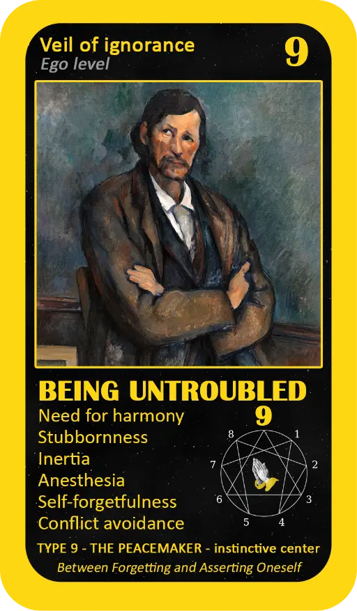The Mystical Enneagram Oracle: card 9 Being Untroubled The Mystical Enneagram Oracle: card 9 Being Untroubled