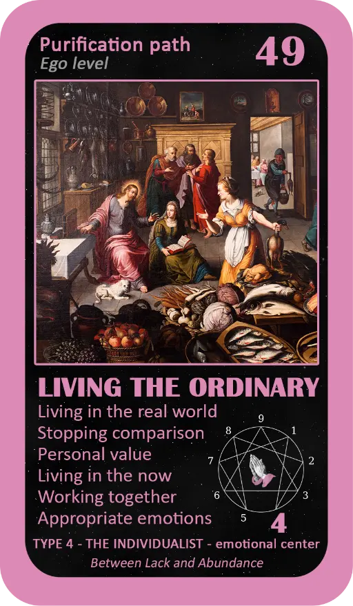 The Mystical Enneagram Oracle: card 49 Living The Ordinary The Mystical Enneagram Oracle: card 49 Living The Ordinary