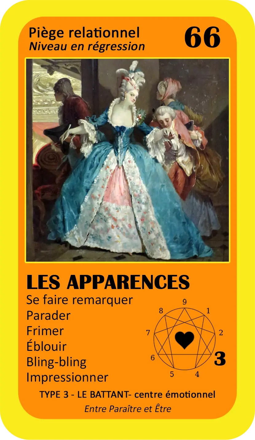 L'Oracle de l'ennéagramme sentimental : carte 66 Les Apprences