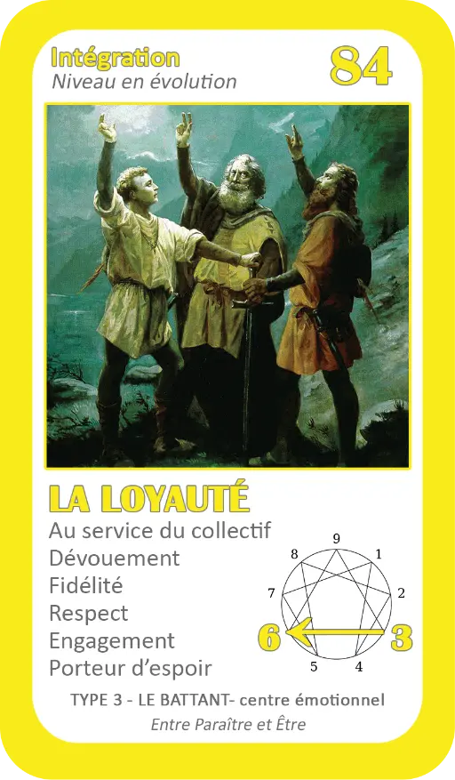 L'Oracle de l'ennéagramme : carte 84 La Loyauté L'Oracle de l'ennéagramme : carte 84 La Loyauté