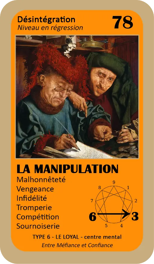 L'Oracle de l'ennéagramme : carte 78 La Manipulation L'Oracle de l'ennéagramme : carte 78 La Manipulation