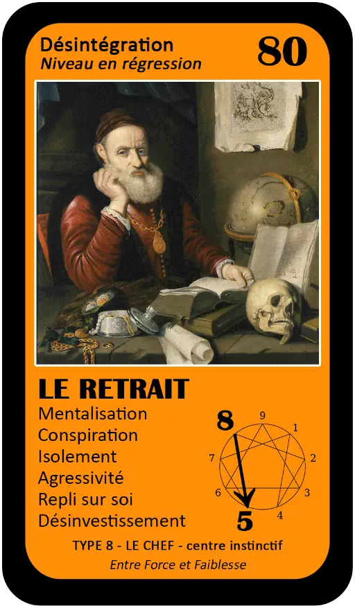 L'Oracle de l'ennéagramme général : carte 80 Le Retrait