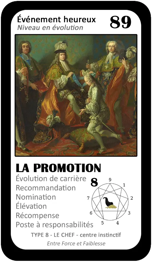L'Oracle de l'ennéagramme professionnel : carte 89 La Promotion