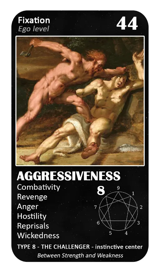 The General Enneagram Oracle: card 44 Aggressiveness The General Enneagram Oracle: card 44 Aggressiveness