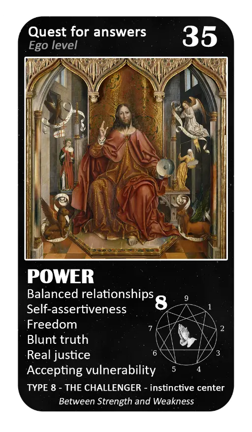 The Mystical Enneagram Oracle: card 35 Power The Mystical Enneagram Oracle: card 35 Power