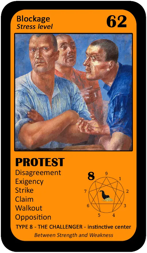 The Wealth Enneagram Oracle: card 62 Protest The Wealth Enneagram Oracle: card 62 Protest