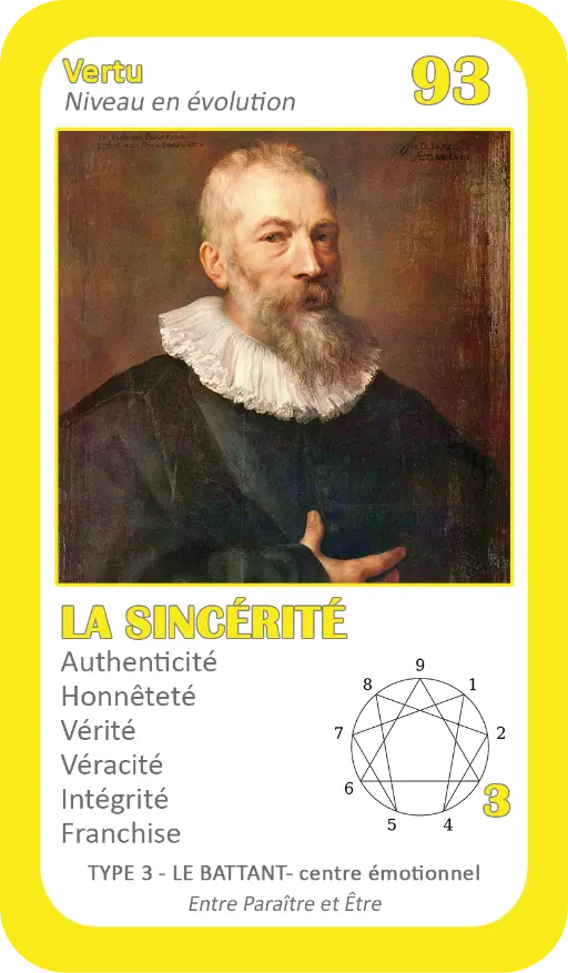 L'Oracle de l'ennéagramme général : carte 93 La Sincérité L'Oracle de l'ennéagramme général : carte 93 La Sincérité
