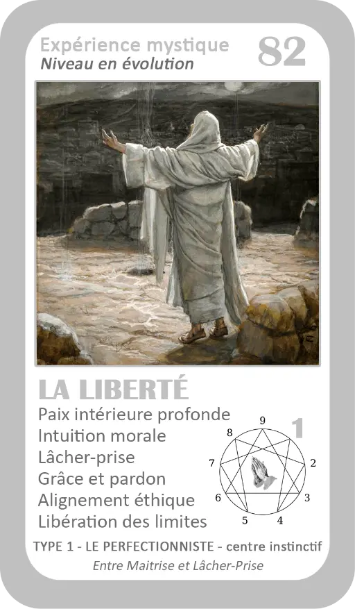 L'Oracle de l'ennéagramme mystique : carte 82 La Liberté L'Oracle de l'ennéagramme mystique : carte 82 La Liberté
