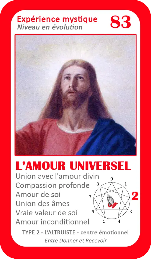 L'Oracle de l'ennéagramme mystique : carte 83 L'Amour Universel L'Oracle de l'ennéagramme mystique : carte 83 L'Amour Universel