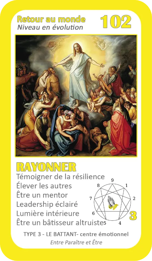 L'Oracle de l'ennéagramme mystique : carte 102 Rayonner L'Oracle de l'ennéagramme mystique : carte 102 Rayonner