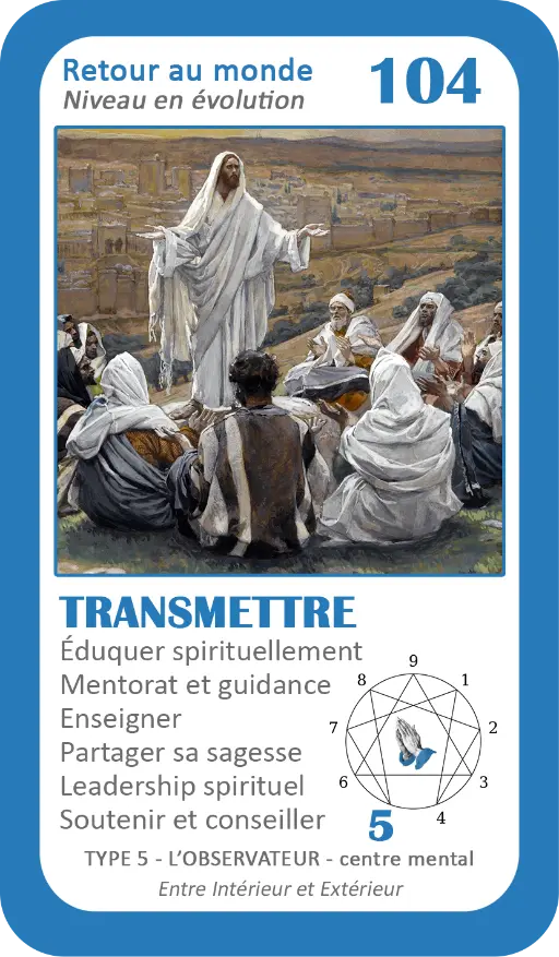 L'Oracle de l'ennéagramme mystique : carte 104 Transmettre L'Oracle de l'ennéagramme mystique : carte 104 Transmettre