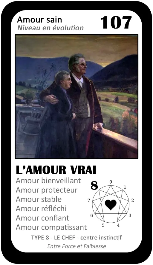 L'Oracle de l'ennéagramme sentimental : carte 107 L'Amour Vrai L'Oracle de l'ennéagramme sentimental : carte 107 L'Amour Vrai