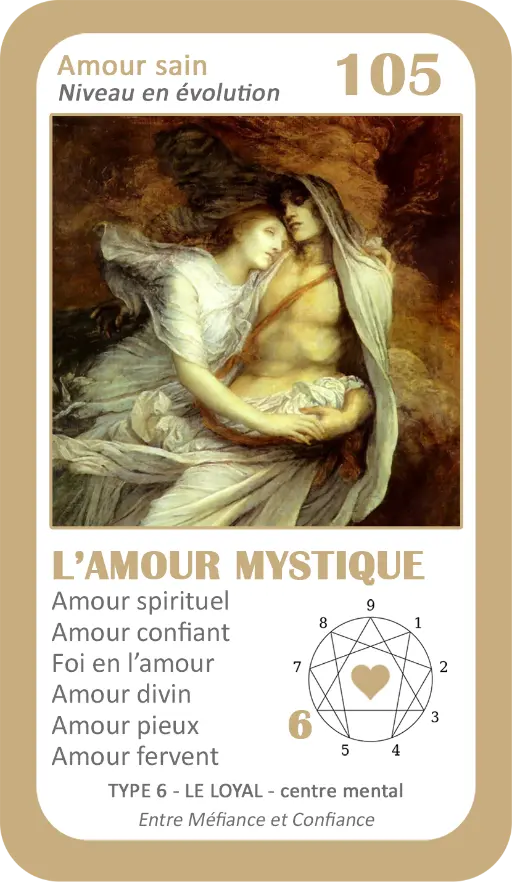 L'Oracle de l'ennéagramme sentimental : carte 105 L'Amour Mystique L'Oracle de l'ennéagramme sentimental : carte 105 L'Amour Mystique